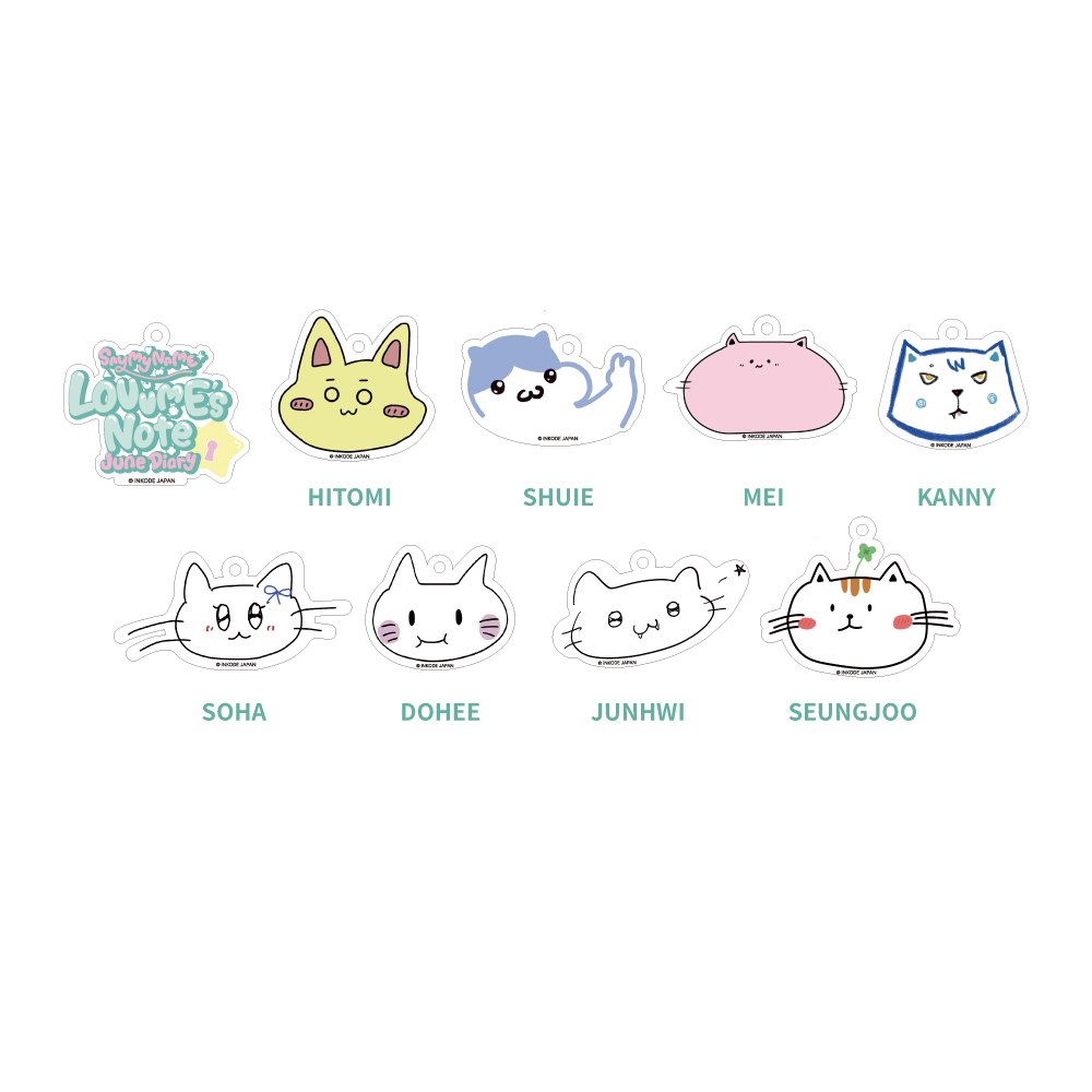 メンバー手書き！ランダムアクリルチャーム